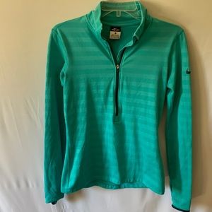 Small womens Nike fleece Dri-fit half zip pullover